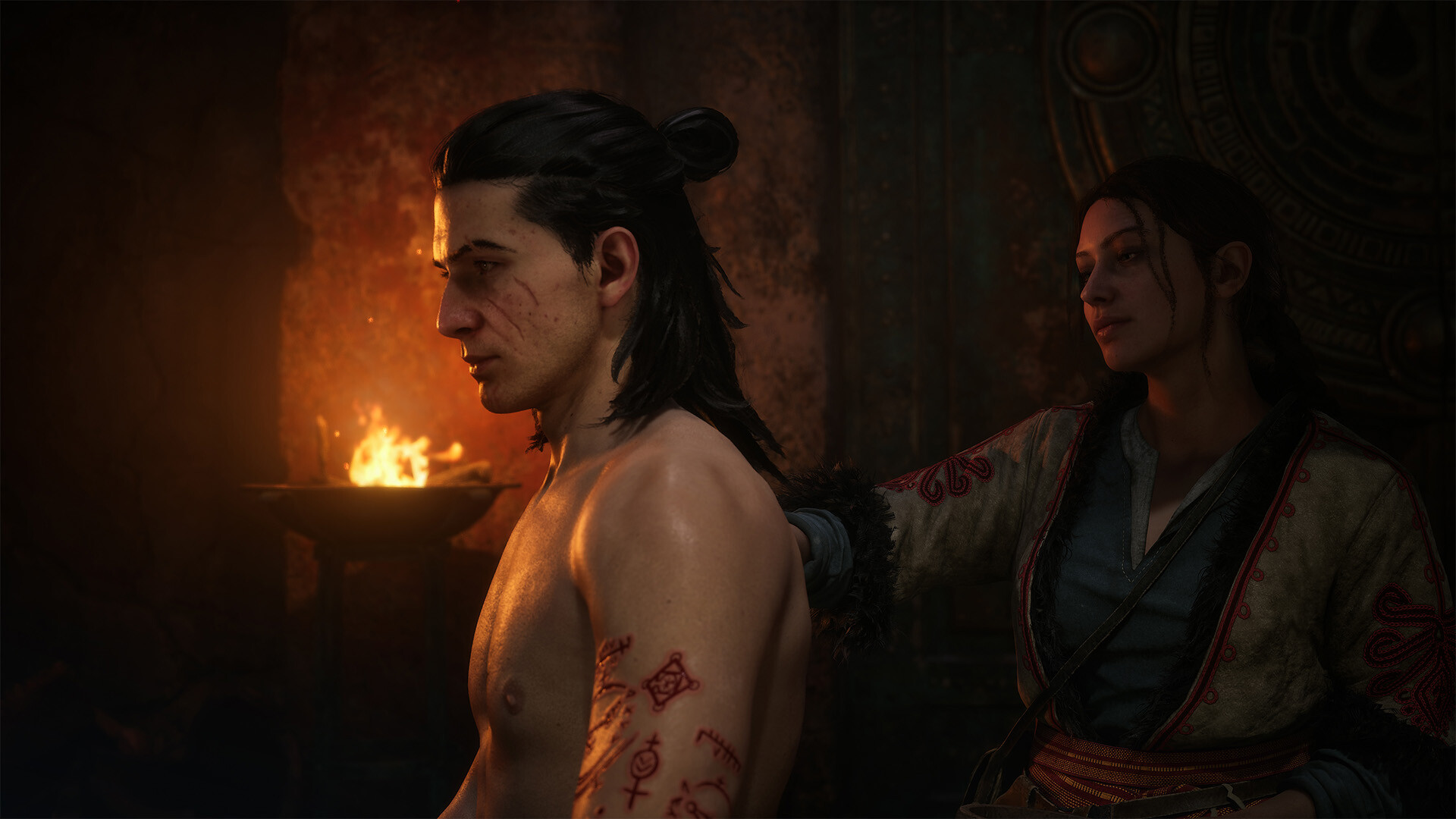 Rune scars on Coen’s arm, the cost of daytime hexes in The Blood of Dawnwalker
